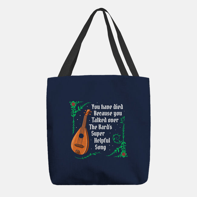 Talking Over The Bard-None-Basic Tote-Bag-Aarons Art Room