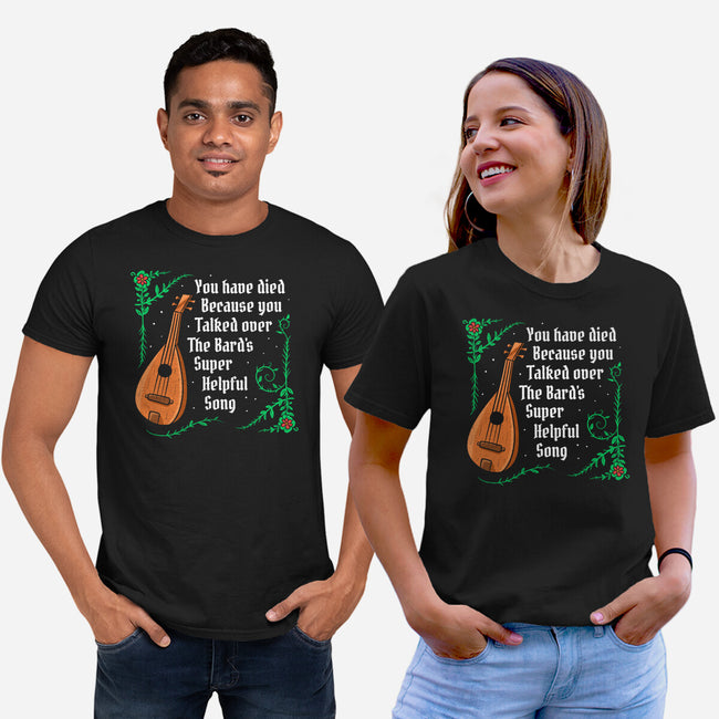 Talking Over The Bard-Unisex-Basic-Tee-Aarons Art Room