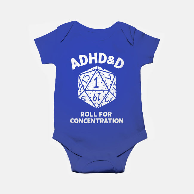 Roll For Concentration-Baby-Basic-Onesie-Aarons Art Room