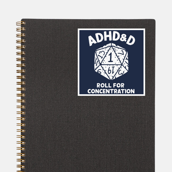 Roll For Concentration-None-Glossy-Sticker-Aarons Art Room