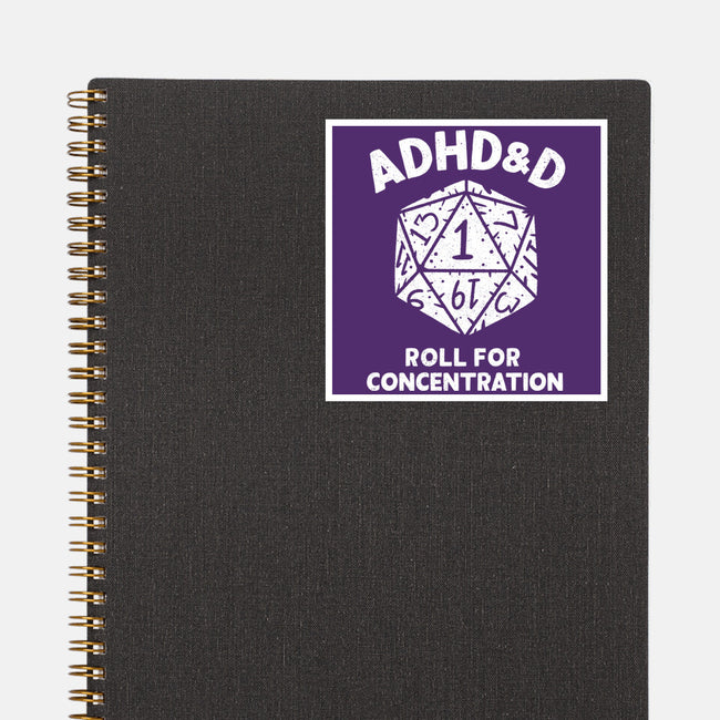 Roll For Concentration-None-Glossy-Sticker-Aarons Art Room