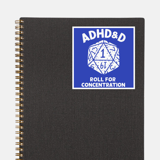 Roll For Concentration-None-Glossy-Sticker-Aarons Art Room