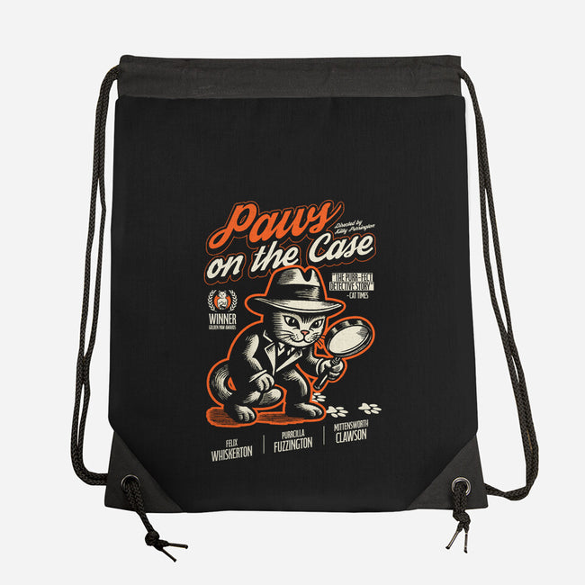 Paws On The Case-None-Drawstring-Bag-Herk Up Tees