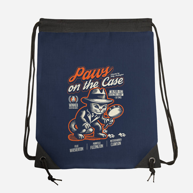 Paws On The Case-None-Drawstring-Bag-Herk Up Tees