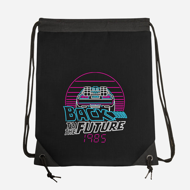 Back To The 1980s-None-Drawstring-Bag-rocketman_art