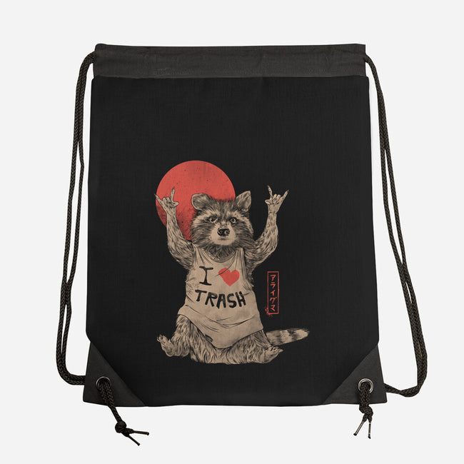 Trash Life Best Life-None-Drawstring-Bag-eduely