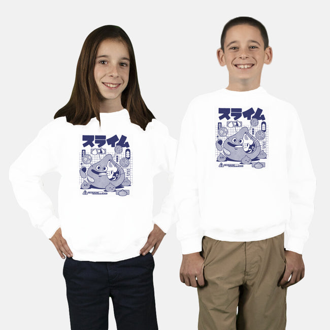 Slime Anatomy-Youth-Crew Neck-Sweatshirt-ilustrata