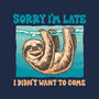 Not So Sorry Sloth-None-Stretched-Canvas-momma_gorilla