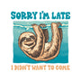 Not So Sorry Sloth-None-Removable Cover w Insert-Throw Pillow-momma_gorilla