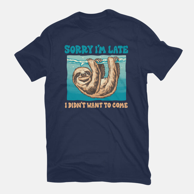 Not So Sorry Sloth-Womens-Basic-Tee-momma_gorilla