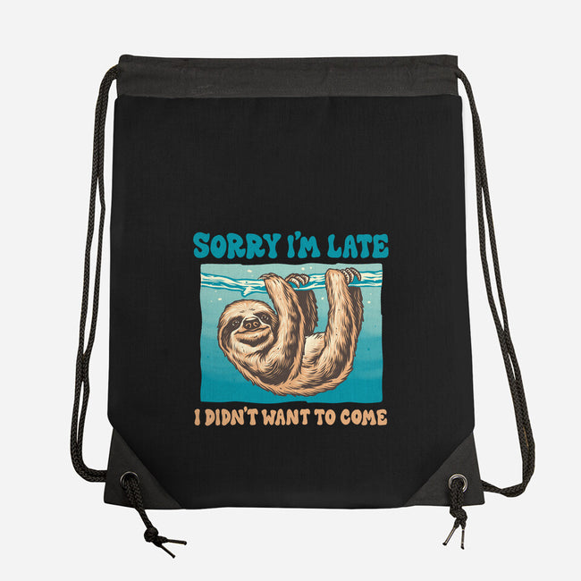 Not So Sorry Sloth-None-Drawstring-Bag-momma_gorilla