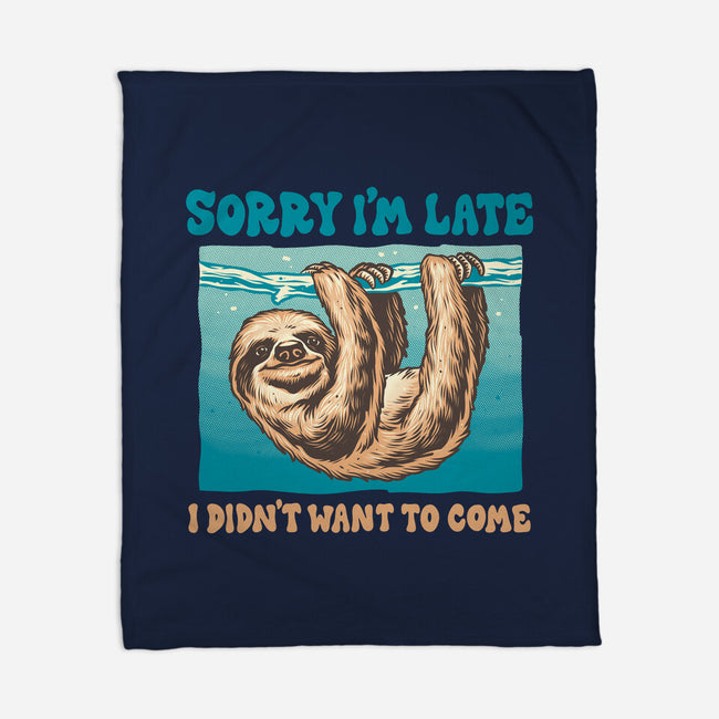 Not So Sorry Sloth-None-Fleece-Blanket-momma_gorilla