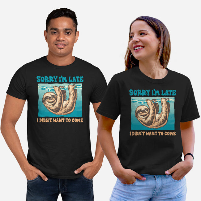 Not So Sorry Sloth-Unisex-Basic-Tee-momma_gorilla