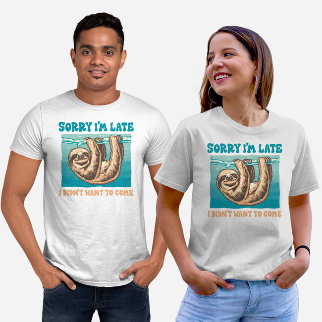 Not So Sorry Sloth-Unisex-Basic-Tee-momma_gorilla