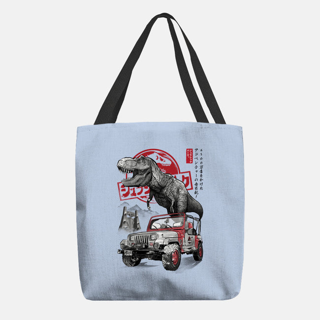 Jurassic Sumi-e-None-Basic Tote-Bag-DrMonekers