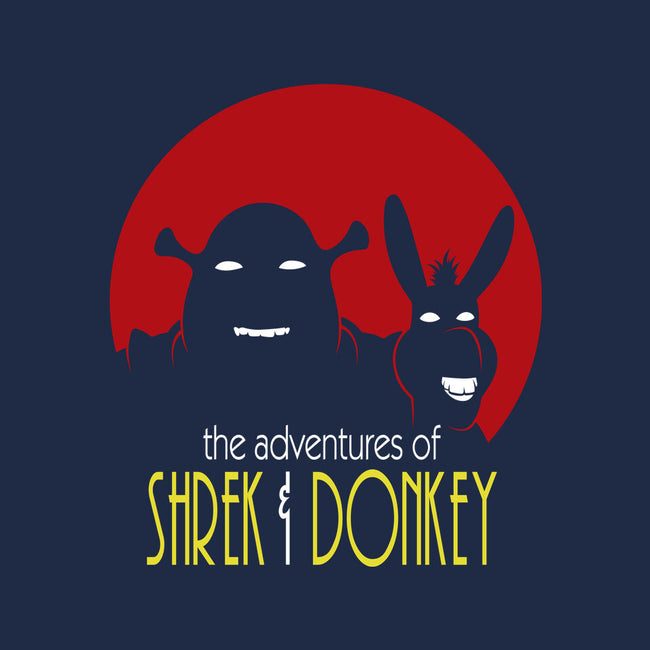 Adventures Of Shrek And Donkey-Womens-Racerback-Tank-jasesa