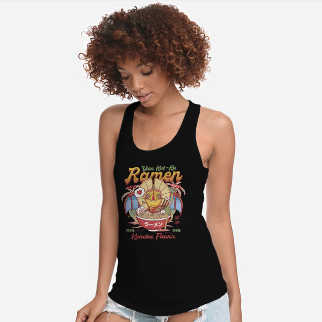 Yian Kut Ku Ramen-Womens-Racerback-Tank-LAGELANTEE