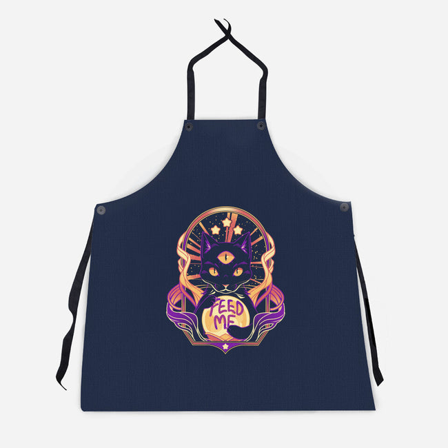 Purr Teller-Unisex-Kitchen-Apron-yumie