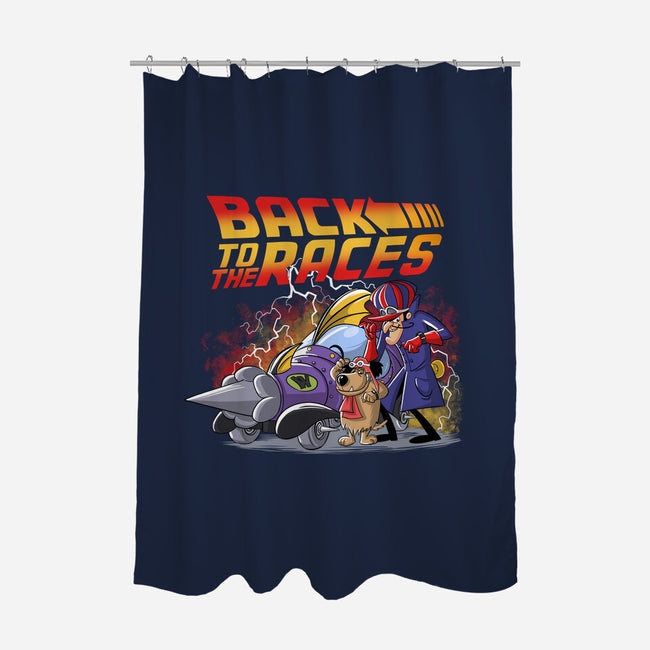 Back To The Races-None-Polyester-Shower Curtain-zascanauta