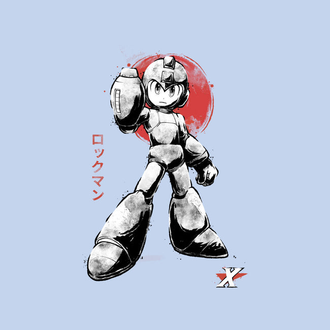 Mega Kid Sumi-e-Mens-Heavyweight-Tee-Astrobot Invention