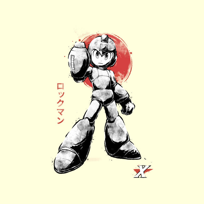 Mega Kid Sumi-e-None-Glossy-Sticker-Astrobot Invention