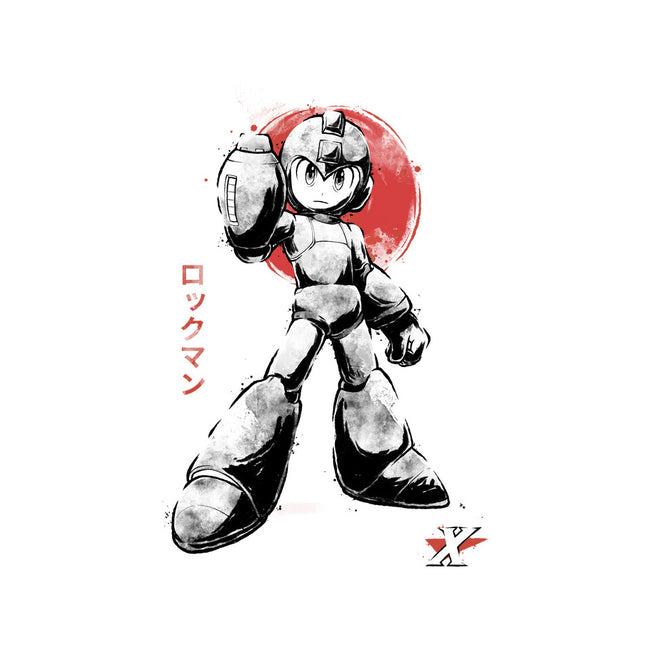 Mega Kid Sumi-e-Mens-Heavyweight-Tee-Astrobot Invention