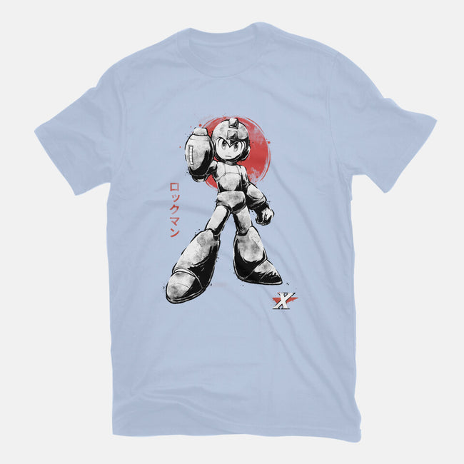 Mega Kid Sumi-e-Mens-Heavyweight-Tee-Astrobot Invention