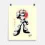 Mega Kid Sumi-e-None-Matte-Poster-Astrobot Invention