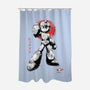 Mega Kid Sumi-e-None-Polyester-Shower Curtain-Astrobot Invention