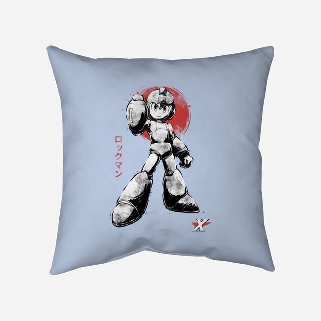 Mega Kid Sumi-e-None-Removable Cover w Insert-Throw Pillow-Astrobot Invention