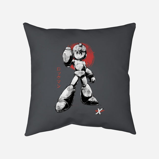 Mega Kid Sumi-e-None-Removable Cover w Insert-Throw Pillow-Astrobot Invention