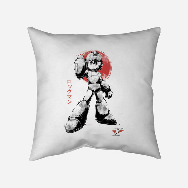 Mega Kid Sumi-e-None-Removable Cover w Insert-Throw Pillow-Astrobot Invention