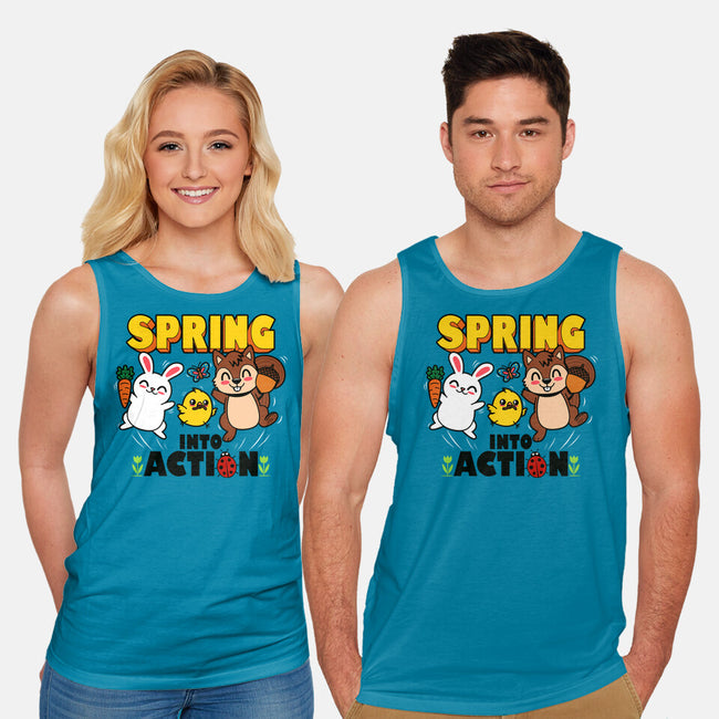 Spring Into Action-Unisex-Basic-Tank-Boggs Nicolas