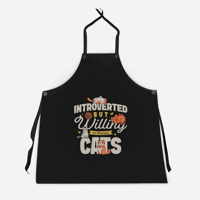 Willing To Discuss Cats-Unisex-Kitchen-Apron-Herk Up Tees