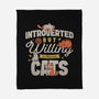 Willing To Discuss Cats-None-Fleece-Blanket-Herk Up Tees