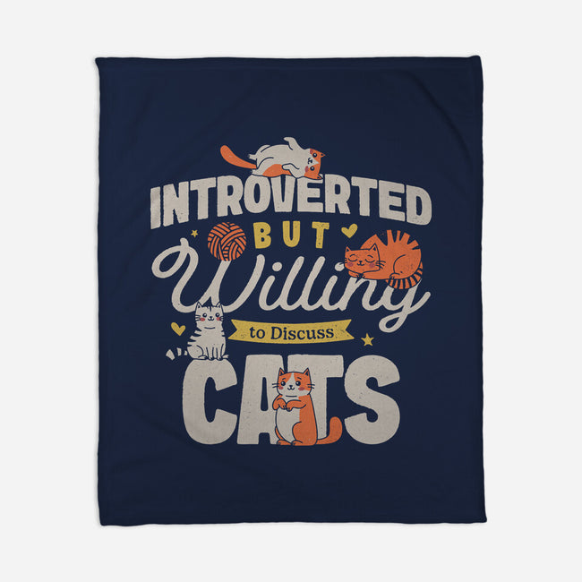 Willing To Discuss Cats-None-Fleece-Blanket-Herk Up Tees