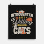 Willing To Discuss Cats-None-Matte-Poster-Herk Up Tees