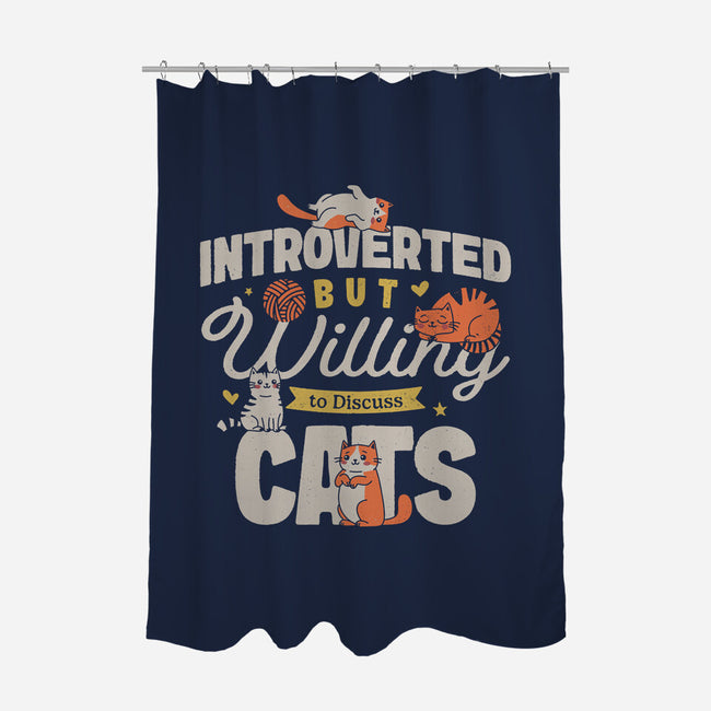 Willing To Discuss Cats-None-Polyester-Shower Curtain-Herk Up Tees