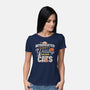 Willing To Discuss Cats-Womens-Basic-Tee-Herk Up Tees