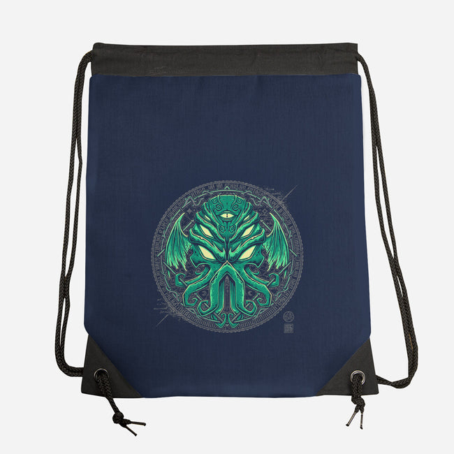 Great Cthulhu-None-Drawstring-Bag-StudioM6