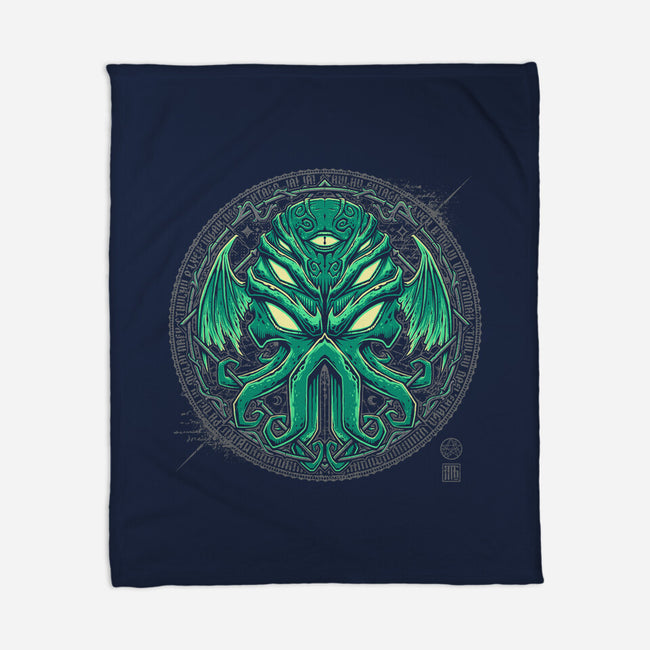 Great Cthulhu-None-Fleece-Blanket-StudioM6