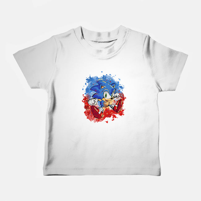 Hedgehog Paint-Baby-Basic-Tee-nickzzarto