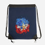 Hedgehog Paint-None-Drawstring-Bag-nickzzarto