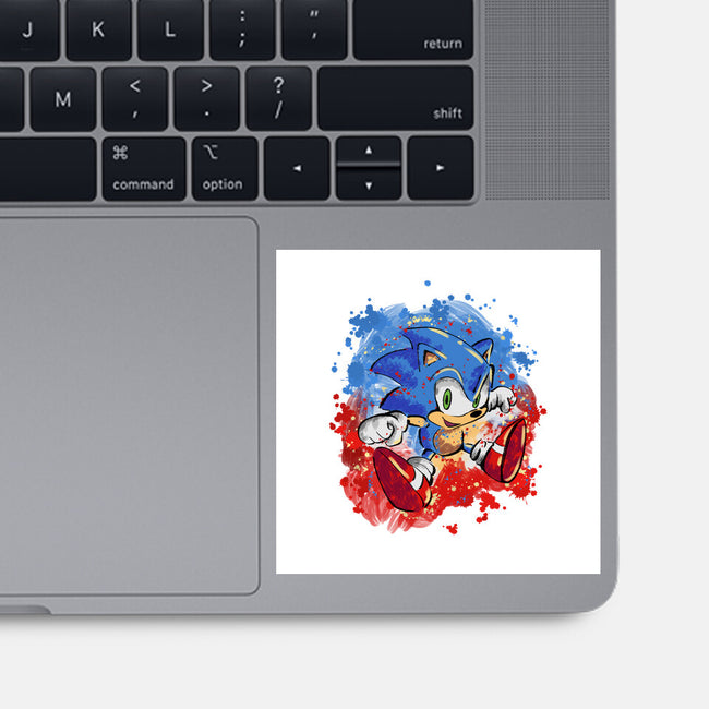 Hedgehog Paint-None-Glossy-Sticker-nickzzarto