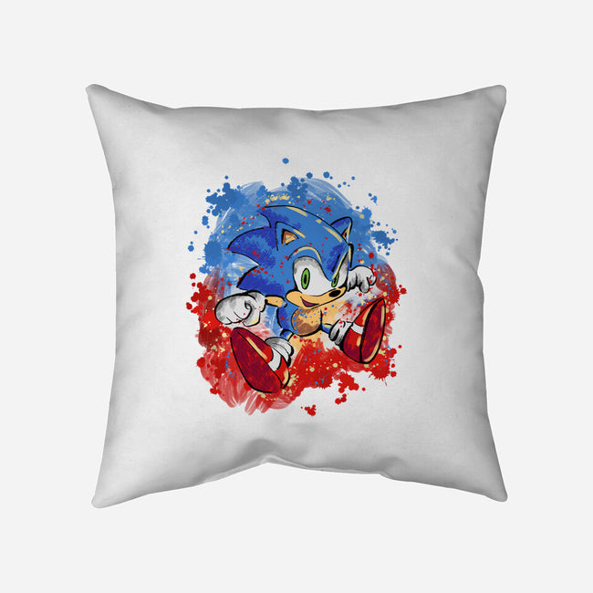 Hedgehog Paint-None-Removable Cover w Insert-Throw Pillow-nickzzarto