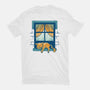 Relax On Window-Womens-Fitted-Tee-FunkVampire