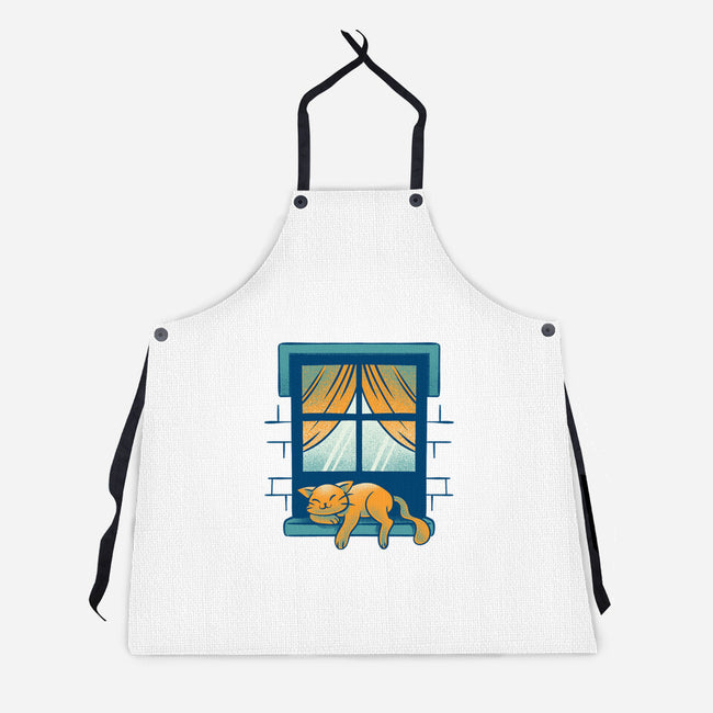 Relax On Window-Unisex-Kitchen-Apron-FunkVampire