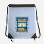 Relax On Window-None-Drawstring-Bag-FunkVampire