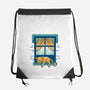 Relax On Window-None-Drawstring-Bag-FunkVampire