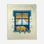 Relax On Window-None-Fleece-Blanket-FunkVampire